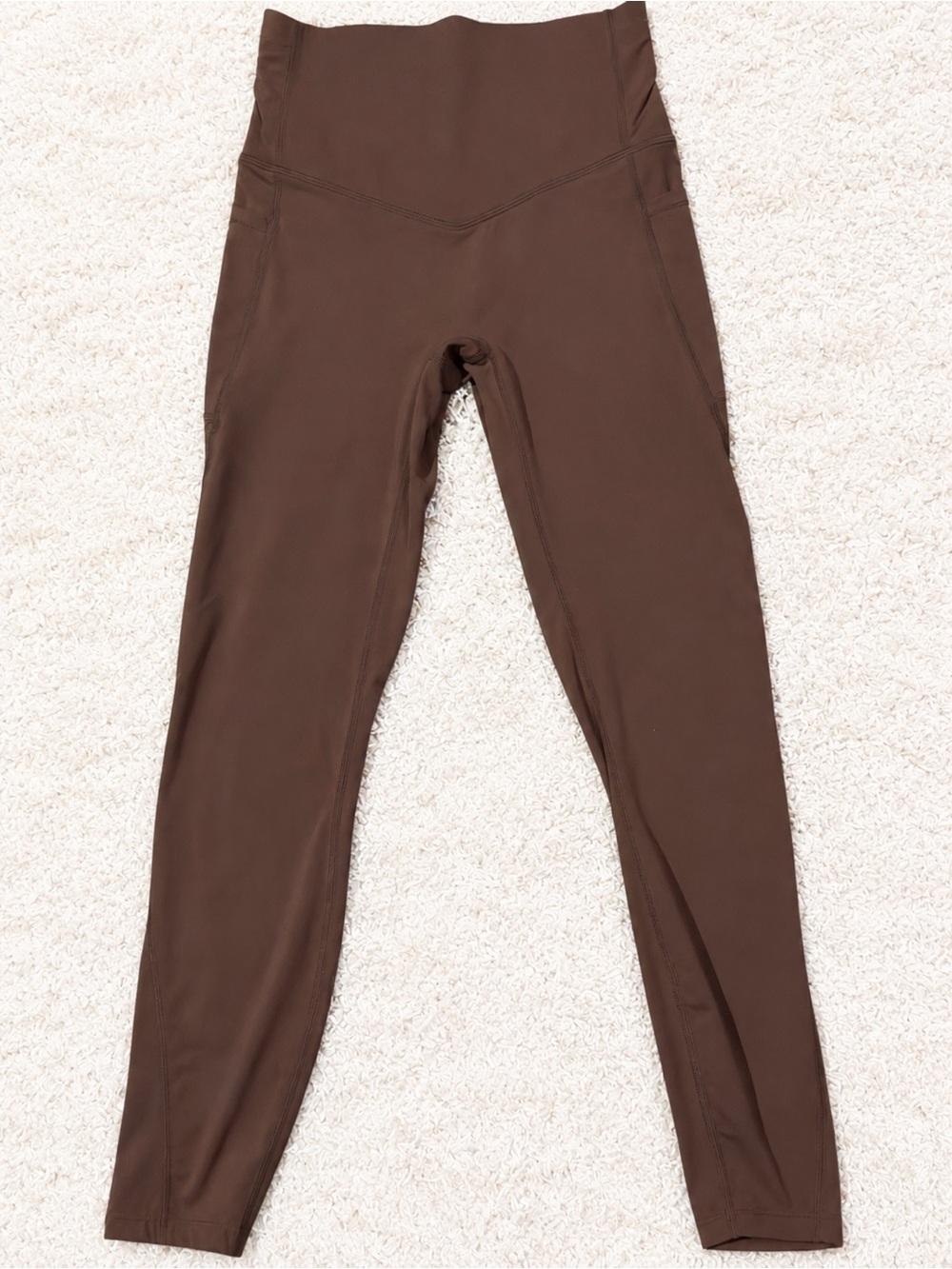 HALARA Brown High-Rise Active Tummy Control Leggings Viral Athleisure NWT XS